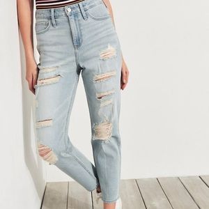 vintage stretch ultra high rise mom jeans